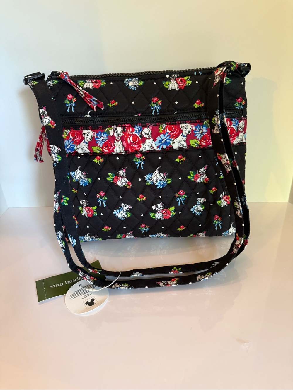 NWT Vera Bradley x Disney 101 Dalmatians Original Zip Hipster Crossbody Bag